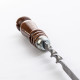 Stainless skewer 670*12*3 mm with wooden handle в Южно-Сахалинске