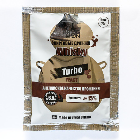 Turbo yeast alcohol BragMan "Whisky TURBO" (72 gr) в Южно-Сахалинске