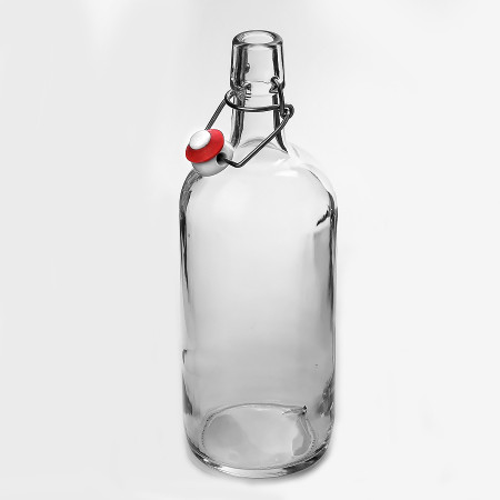 Бутылка бесцветная бугельная 1 литр в Южно-Сахалинске